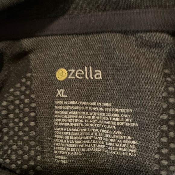 Zella Long sleeve running jacket with hood color grey size XL EUC. - Picture 3 of 3